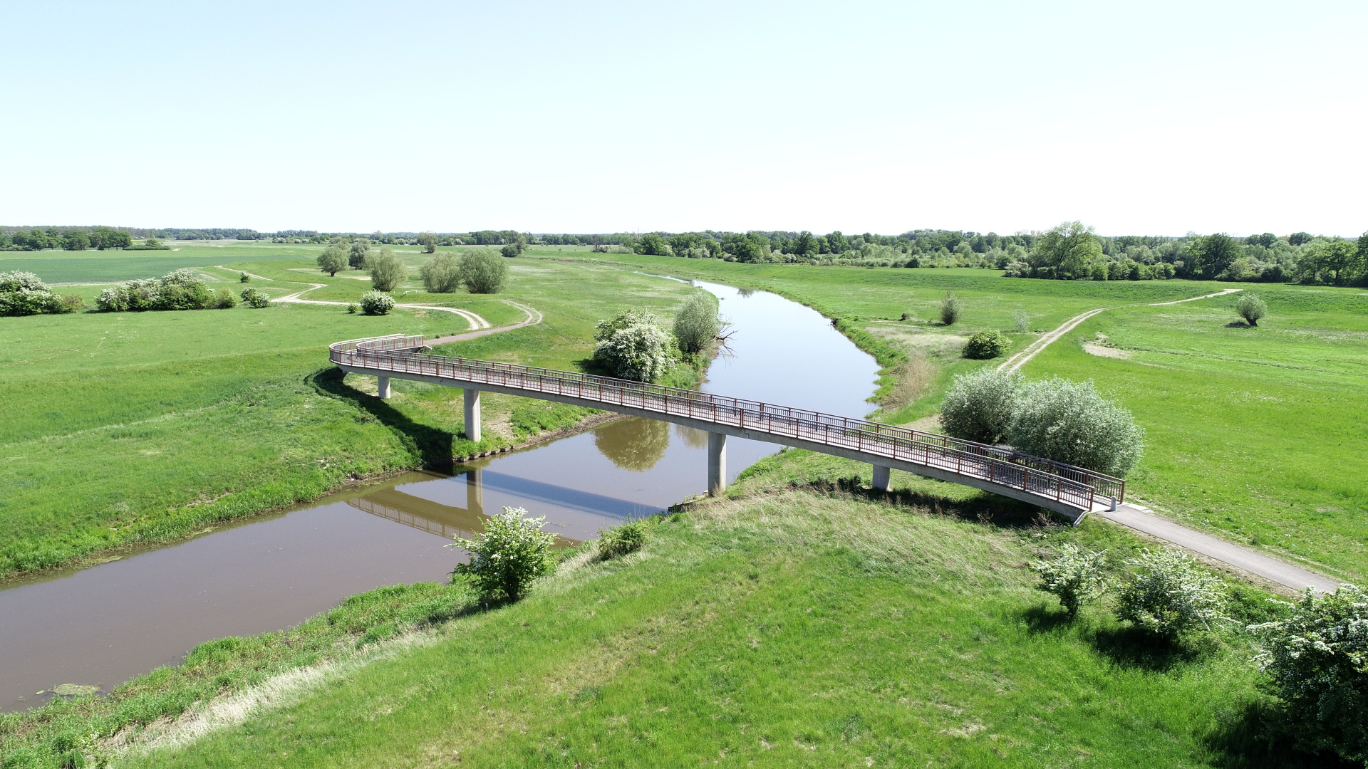 Pollitz bridge View of the bridge near Pollitz from above
