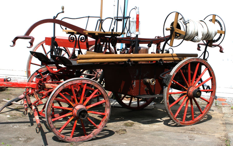 Historisches Löschfahrzeug im Blaulichtmuseum Beuster