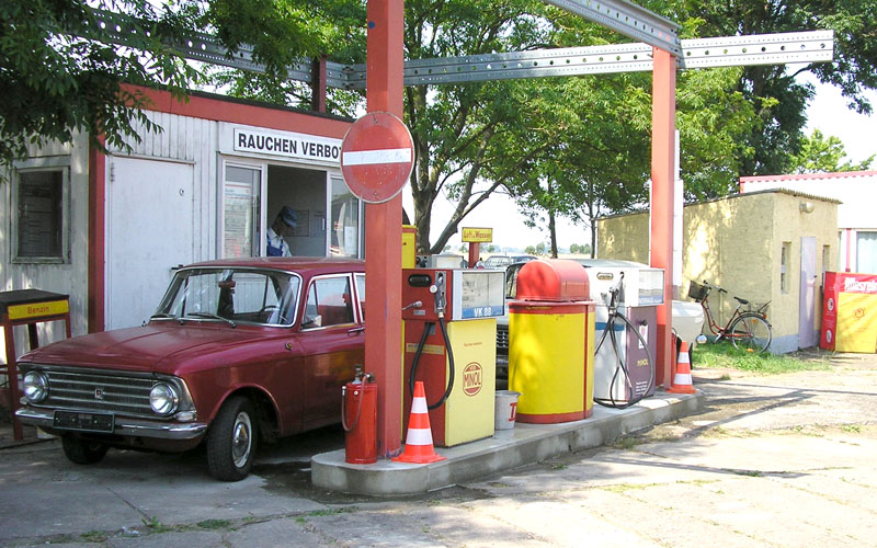 DDR-Tankstelle im Blaulichtmuseum Beuster