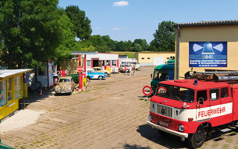 Blick ins Blaulichtmuseum Beuster