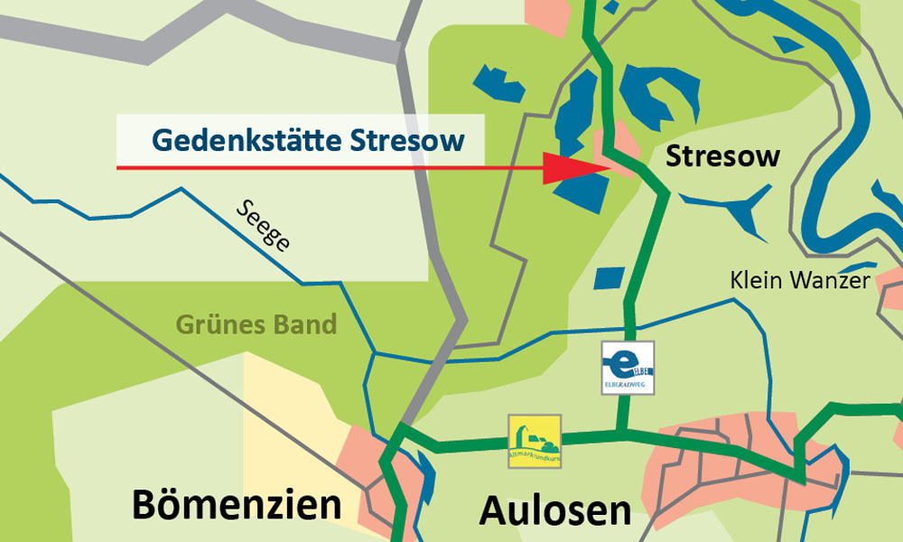 Lage Gedenkstätte Stresow