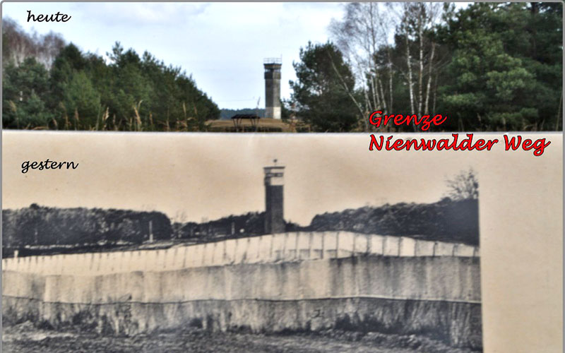 Historische Aufnahme der Grenze bei Bömenzien