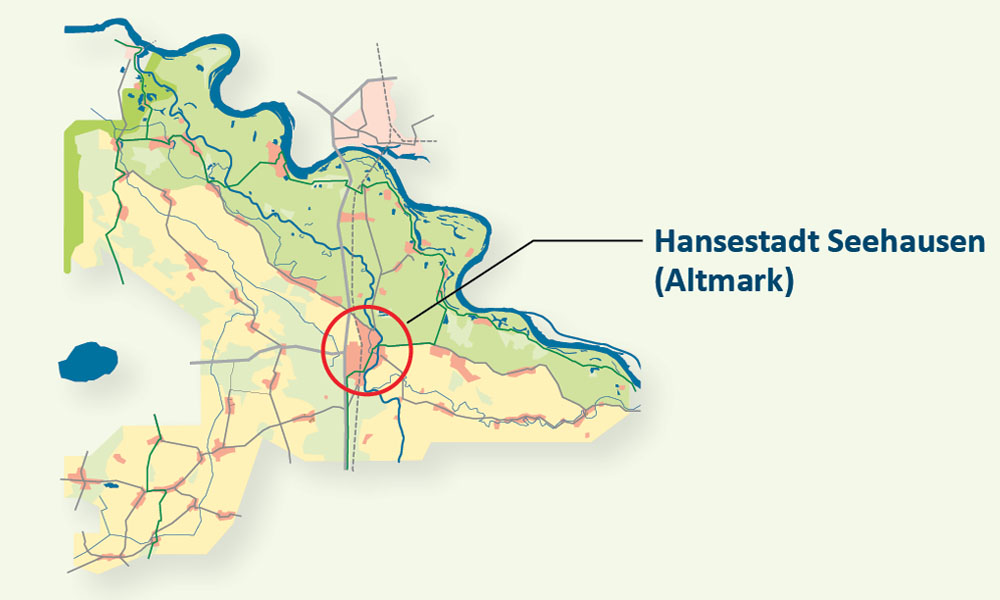 Die Hansestadt Seehausen in der Verbandsgemeinde Seehausen