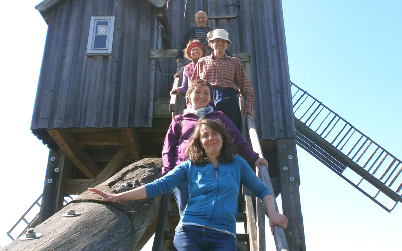 Besichtigung der Bockwindmühle Wanzer