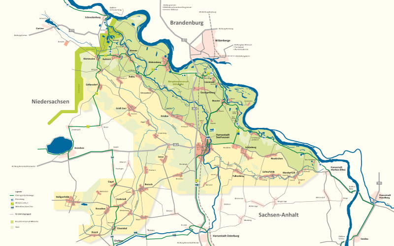 Übersichtskarte der Verbandsgemeinde Seehausen