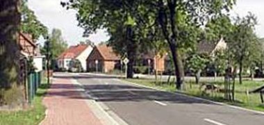 Blick in Dorf Aulosen