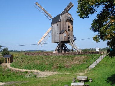 Blick auf alte Mühle in Wanzer