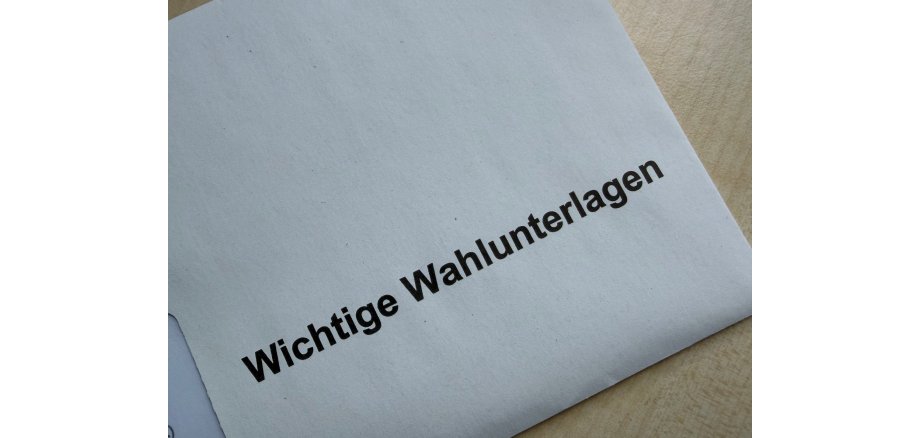 Briefumschlag "Wichtige Wahlunterlagen" Briefumschlag "Wichtige Wahlunterlagen"